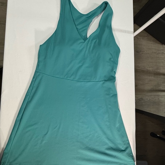 Fabletics Dresses & Skirts - Fabletics Teal Activewear Dress Medium NWT Racerback Cutout